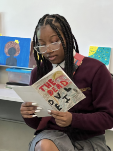 Young Woman Reading A Story